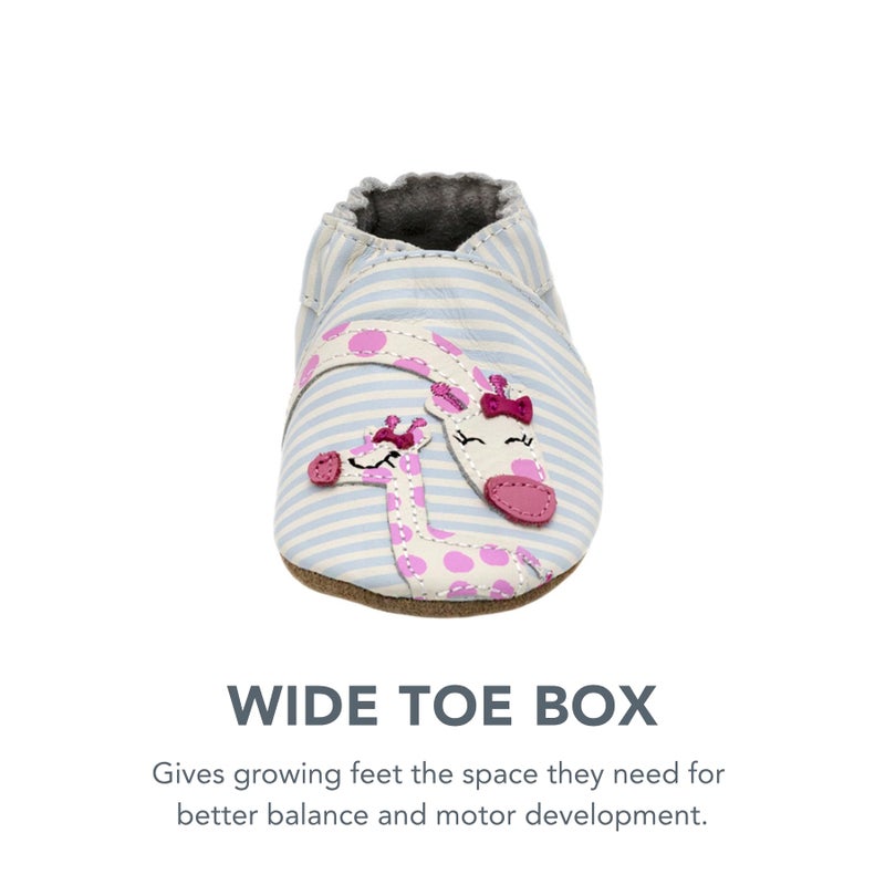 Robeez Baby Girls and Unisex Soft Soles Slip-Resistant Crib Shoes Slippers Moccasins for Infant and Toddler - Reach for The Stars - 6-12 Months - Image 5